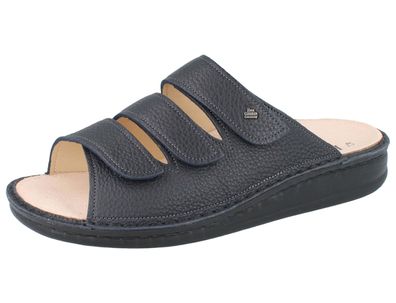 FINN Comfort Korfu Herren Pantolette dunkelblau navy Glattleder