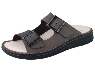 FINN Comfort FINNCO Cayman Soft Herren Pantolette grau Leder