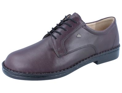FINN Comfort Milano Herren Halbschuhe braun Glattleder