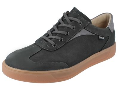 FINN Comfort FINNCO Interlagos Herren Halbschuhe grau Nubukleder