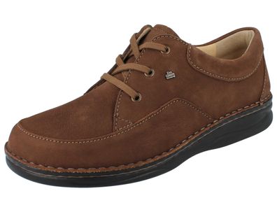 FINN Comfort Bagan Herren Schnürhalbschuhe braun Nubukleder