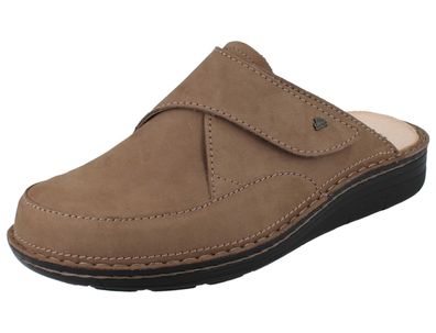 FINN Comfort Aguilas Herren Clog beige Nubukleder