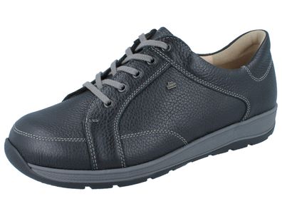 FINN Comfort Saragossa Herren Schnürhalbschuhe schwarz Leder