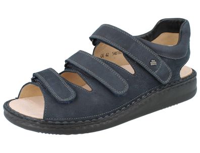 FINN Comfort Tunis Herren Sandalen blau Nubukleder