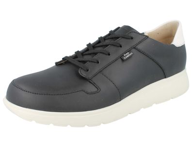 FINN Comfort Timaru Herren Halbschuhe mit Reißverschluss schwarz Glattleder