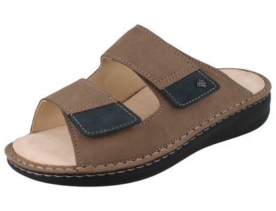 FINN Comfort Psara Herren Pantolette beige Nubukleder