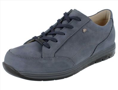 FINN Comfort Osorno Herren Halbschuhe black Rabo genarbtes Glattleder