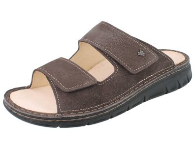 FINN Comfort Rab Herren Pantolette dunkelbraun gefettetes Nubukleder