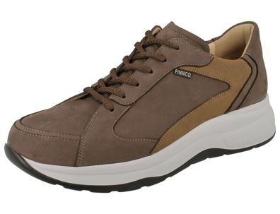 FINN Comfort FINNCO Piccadilly Herren Halbschuhe braun mud Nubukleder