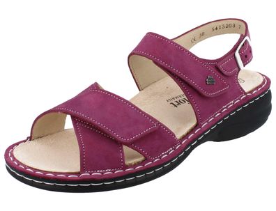 FINN Comfort Linosa Damen Sandale fuchsia Nubukleder