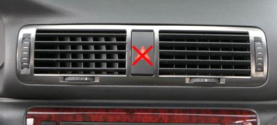 Skoda Superb 3U Lüftungsdüse Düse Lüftung vorne in der Mitte 3U0820951A
