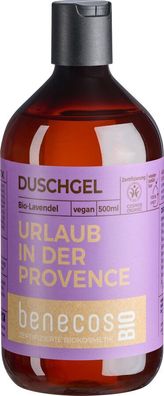 3x benecos benecosBIO Duschgel BIO-Lavendel - URLAUB IN DER Provence 500ml