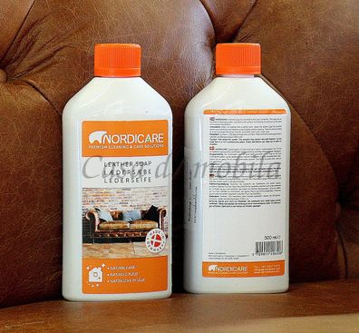 Nordicare Lederseife 500ml Lederpflege Lederreinigung