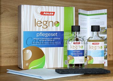 Holzpflege-Set LEGNO 5teilig Möbelreiniger Möbelöl