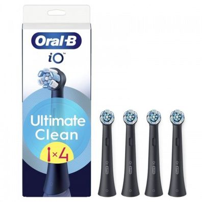 IO Ultimate Clean Schwarze Bürstenköpfe 4 Stück