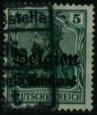 BES 1WK LP Belgien Nr 2 gestempelt X0E901E