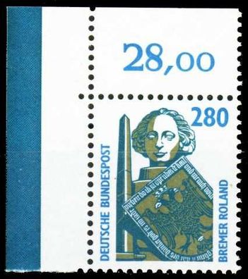 BRD DS Sehensw Nr 1381 postfrisch ECKE-OLI X20860A