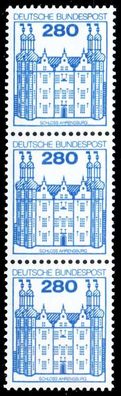 BRD DS BURGEN U. Schlösser Nr 1142R postfrisch 3ER STR X278BC6