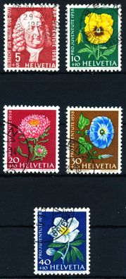 Schweiz PRO Juventute Nr 663-667 gestempelt X4C9B5A