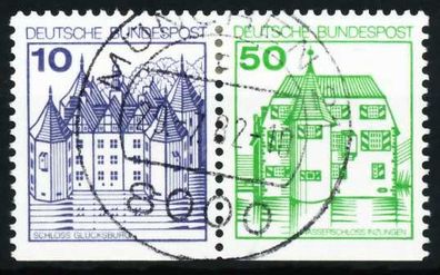 BRD BUND Zusammendruck Nr W70I zentrisch gestempelt WAAGR PA X5F35EA