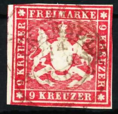 Württemberg Ausgabe VON 1859 Nr 14 zentrisch gestempelt X6818A2