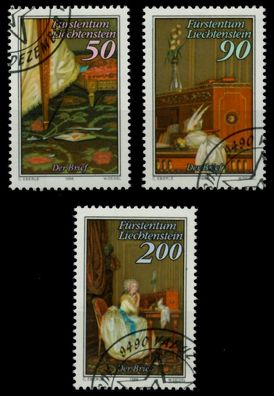 Liechtenstein 1988 Nr 957-959 gestempelt SB49E2A