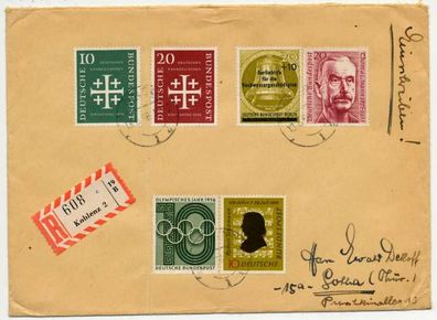 BRD 1956 Nr 236 + 235 + 237 + 231 + 234 + Berlin 155 BRIEF X70CD8E