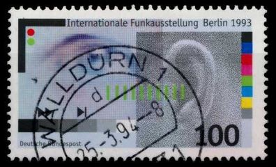 BRD 1993 Nr 1690 zentrisch gestempelt X78E78A