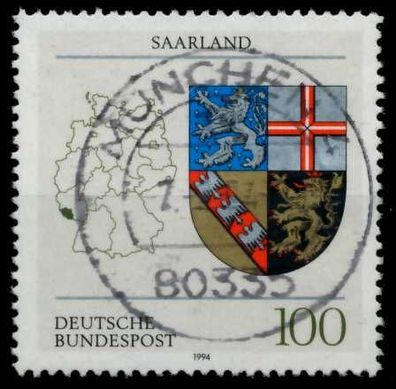 BRD 1994 Nr 1712 zentrisch gestempelt X78E9C6