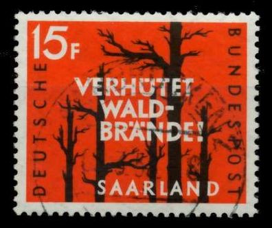 SAAR OPD 1958 Nr 431 zentrisch gestempelt X96988A