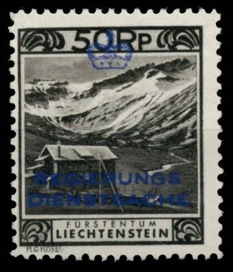 Liechtenstein Dienstmarken 1932 33 Nr 6C postfrisch X6A69EA