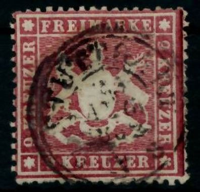 Württemberg Ausgabe VON 1860 61 Nr 19yb zentrisch gestempelt X6BBC06