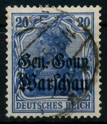 BES 1WK D-POST IN POLEN Nr 13b gestempelt X776A0A