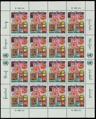 UNO NEW YORK Nr 438 postfrisch Kleinbg X7BD4AE