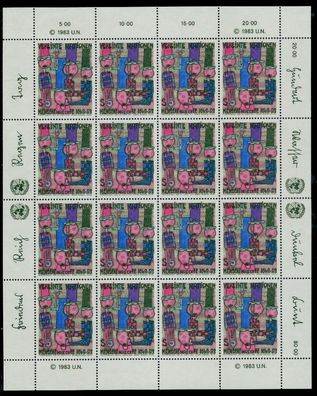 UNO WIEN Nr 36-37 postfrisch Kleinbg S0149BE