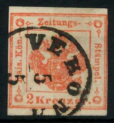 Lombardei Venetien Zeitungsstempelmarken Nr 2 gestempelt X7C20E2