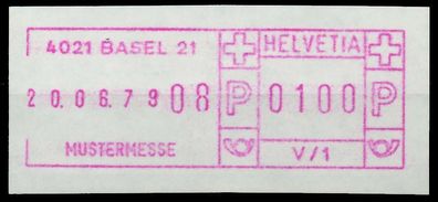 Schweiz Schalterfreistempel Nr SFS1979 BASEL postfrisch X7E651A