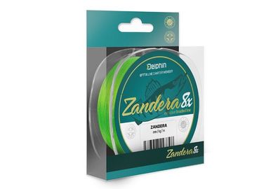 Delphin Zandera 8 fluo grün - 0,10 mm / 6,9 kg - 150 m - geflochtene Schnur