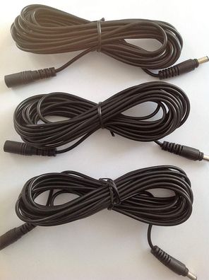 Verlängerungskabel Set 3er Pack, 5m für Esotec Solarspot Trio
