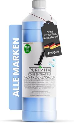 PURIVITA® Reinigungsmittel für Saugwischer (1L] Konzentrat, Frische