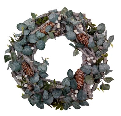 Weihnachts-Dekokranz 34cm dekoriert Dekokranz Weihnachtsdeko Wanddeko Türdeko