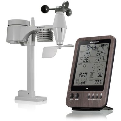 Bresser - 13027 - WTW 5-in-1-Wetterstation in Holzoptik