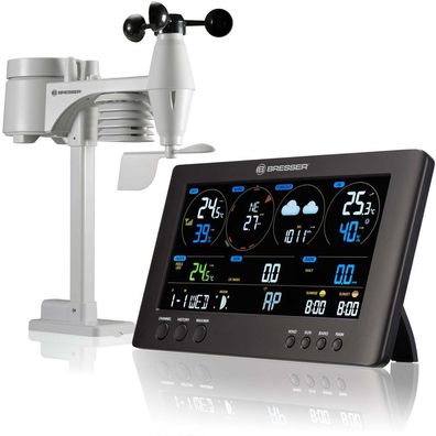 Bresser - 13345 - WLAN ClearView Wetterstation mit 7-in-1-Profi-Sensor