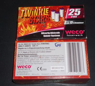 Weco Jugendfeuerwerk Twinkle Stars