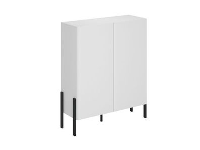 Wohnzimmerschrank Jukon 2497ND42 - Moderne Kommode Highboard in Weiß Supermatt