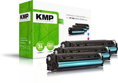 KMP Multipack H-113CMY cyan, magenta, gelb Tonerkartusche ersetzt HP LaserJet CF373AM