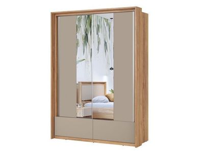 Schwebetürenschrank Impressio - 61 Eiche Mauvella/Congo Kleiderschrank