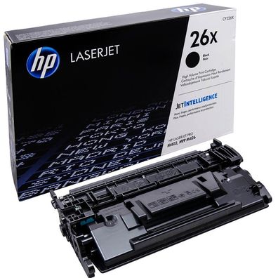 HP 26X - CF226X Schwarz Original Toner mit hoher Reichweite für HP Laserjet Pro M402,