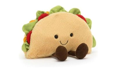JellyCat Amuseable Taco Pluschtier mit Fullung, Dessert-Pluschtier, Pluschtiere