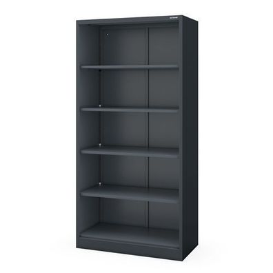 Büroregal aus Metall, verschraubt, mit geschlossener Rückwand, 900 × 1850 × 450 mm
